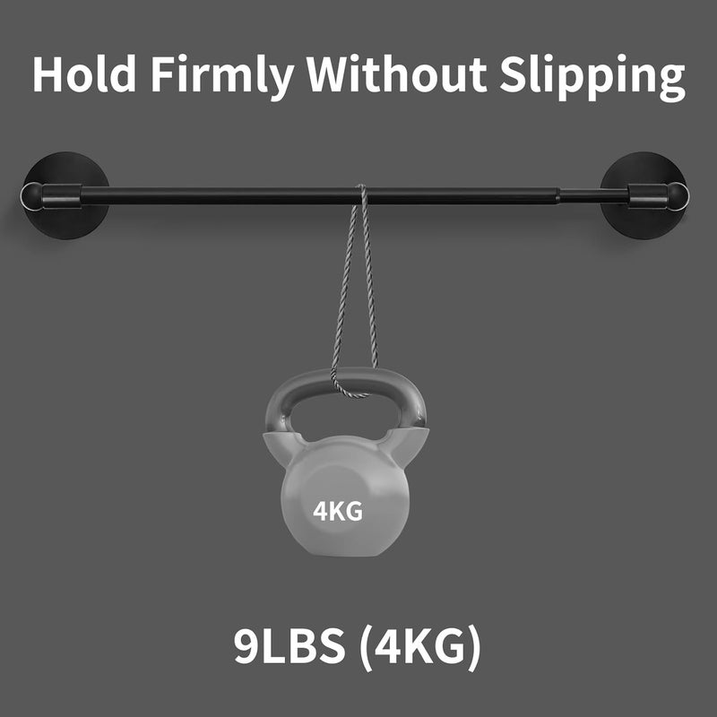 INSFITY Heavy Duty Magnetic Curtain Rods for Metal Door (16-28" Pack 2 Black) Magnetic Cafe Curtain Rod with Strong Magnet & Suction-Cup (Patent Pending) - Image 4